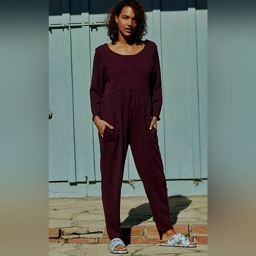 FP Beach Breaking Free Knit Jumpsuit Onepiece olive sage green - Picture 2 of 15